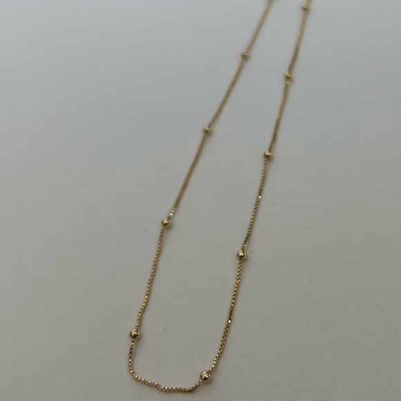 14k gold filled bead necklace - Picture 4 of 5